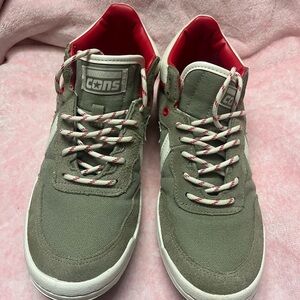 Converse Gray and‎ Red Men's Sneakers